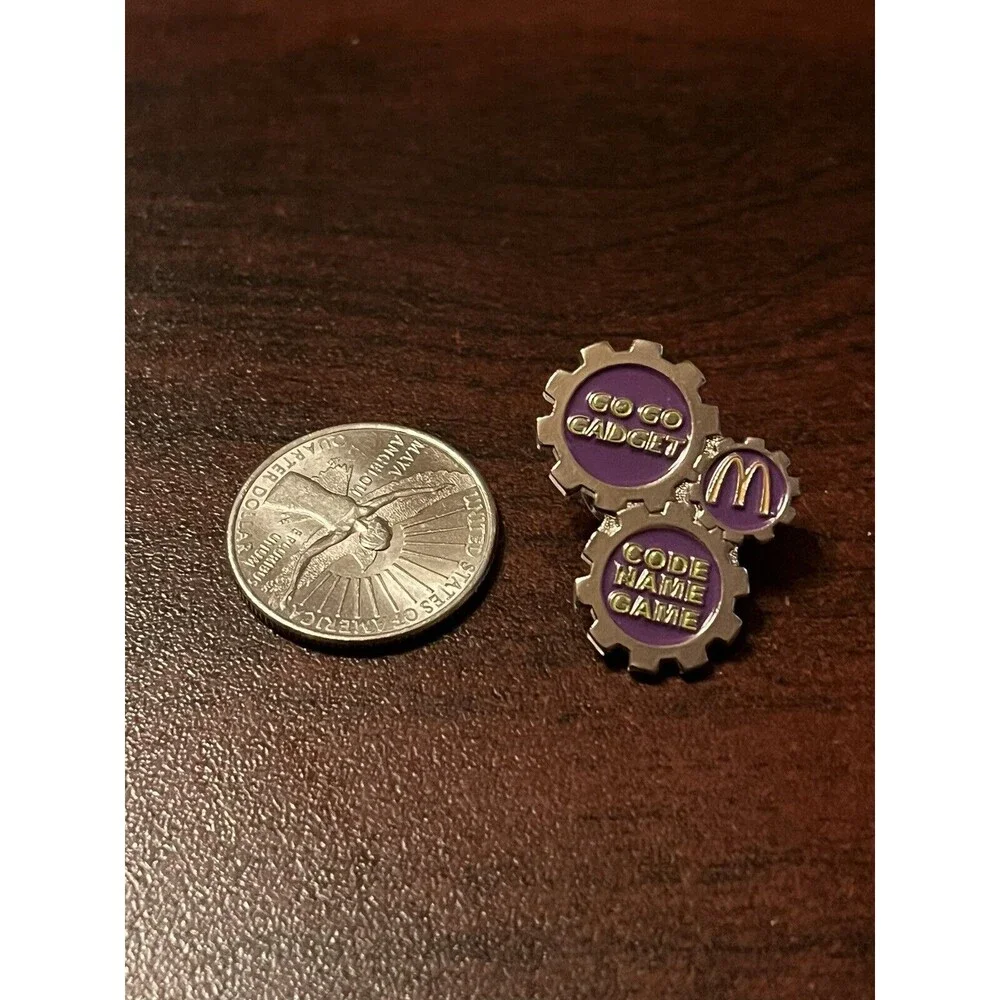 McDonald’s Go‎ Go Gadget Code Name Game Inspector Gadget Employee Lapel Hat Pin